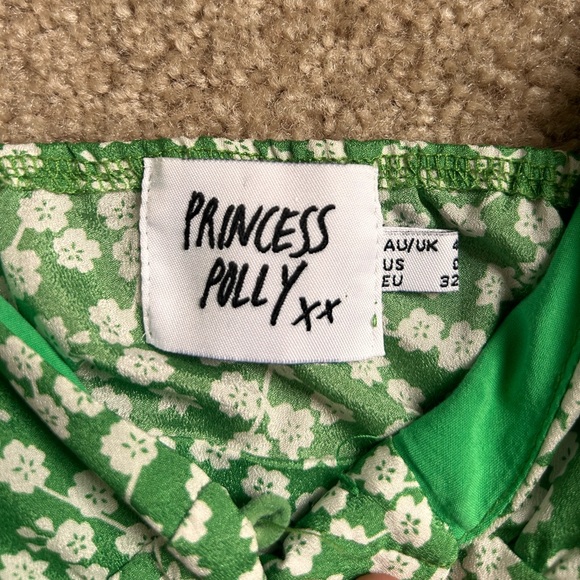 PRINCESS POLLY GREEN CROP TOP-0 - Picture 4 of 5